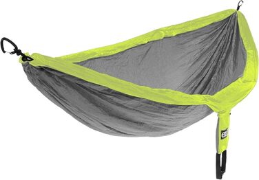 Гамак для кемпінгу ENO DoubleNest, 1-2 особи, лімітована серія, кольори ATC Violett / Blaugrün (сірий/неоновий)