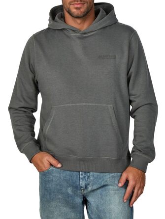 Чоловічий худі JACK & JONES Relaxed Fit з принтом JWHINTERLUDE, світло-сірий (Castlerock), розмір L