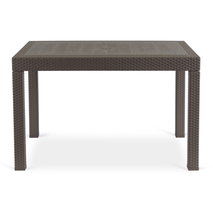 Прямокутний стіл з техноротанга MEBEL ELITE, 119,5 x 69 x 76 см