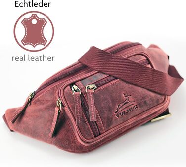 Сумка на пояс Fa.Volmer Palma з екошкіри (Used Look) для жінок та чоловіків | Регульований ремінь до 130 см