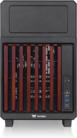 Корпус для ПК Thermaltake TR200 WS Micro-ATX/Mini-ITX, підтримка СРО 360мм, 7 вентиляторів 120мм, USB-C, чорний