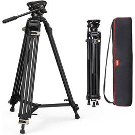 SMALLRIG Штатив відео, 186 см, для DSLR, Camcorder, камер, вантажопідйомність 8 кг - 3751B