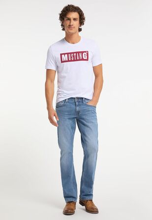 Джинси чоловічі MUSTANG Oregon Bootcut, стрейч, деним, сині/чорні, розміри 30-44