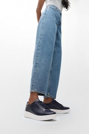 Fitflop Rally: жіночі шкіряні кросівки, темно-синій (морський), 40 EU