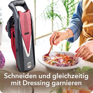 Börner Vital Mandoline Vegetable Slicer (11-piece) • Vegetable Slicer (V-Slicer) for Fruits & Vegetables + Accessories • 8 Cutting Styles • Kitchen Slicer (Basic Set)