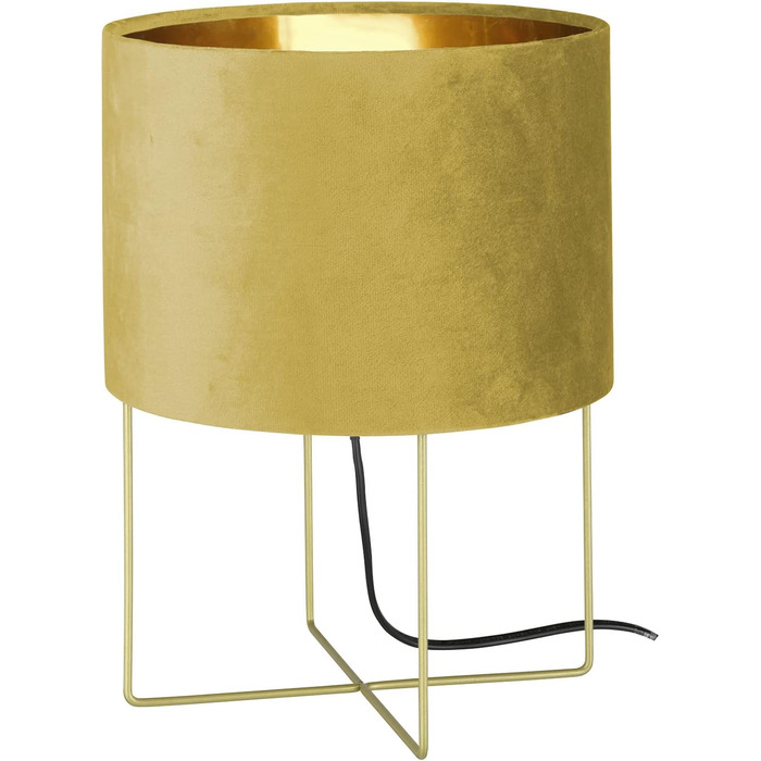 Настільна лампа Fischer & Honsel Aura: класичний дизайн, золото, смарагдовий відтінок, E14, 34см