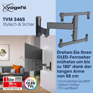 Настінна кріплення для телевізора Vogel's Comfort TVM 3645, 40-77