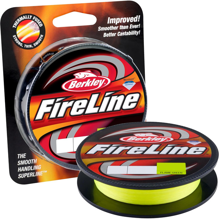 Плетена рибальська волосінь Berkley FireLine Fused Original 8-жильна, кристал, 0,12 мм, 7,2 кг, 300 м – надміцна, зносостійка, для дальніх закидів