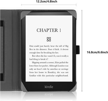 Чохол для електронних книг 6 дюймів: Kindle, Kobo, Tolino, Pocketbook, Sony. Чохол-підставка з петлею для руки, Marble Blue
