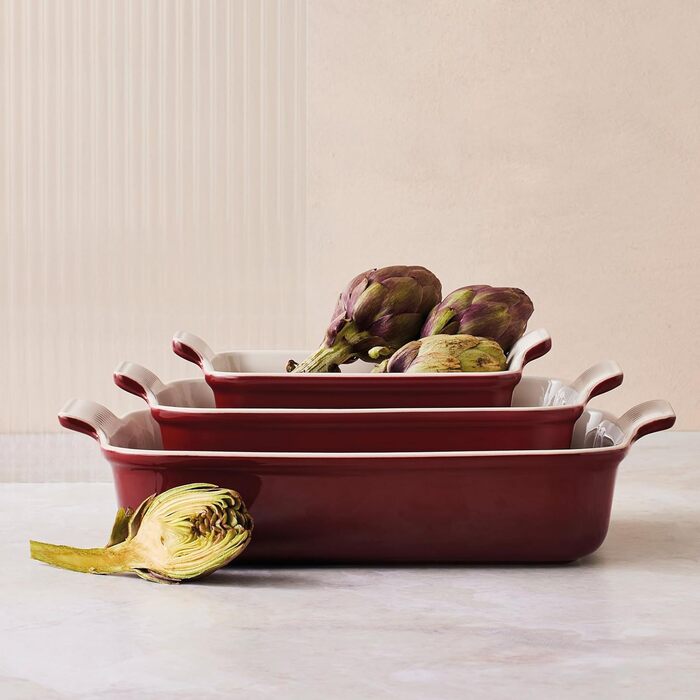 Форма для запікання Le Creuset прямокутна керамічна Tradition 26 см, червона (71102320900001)