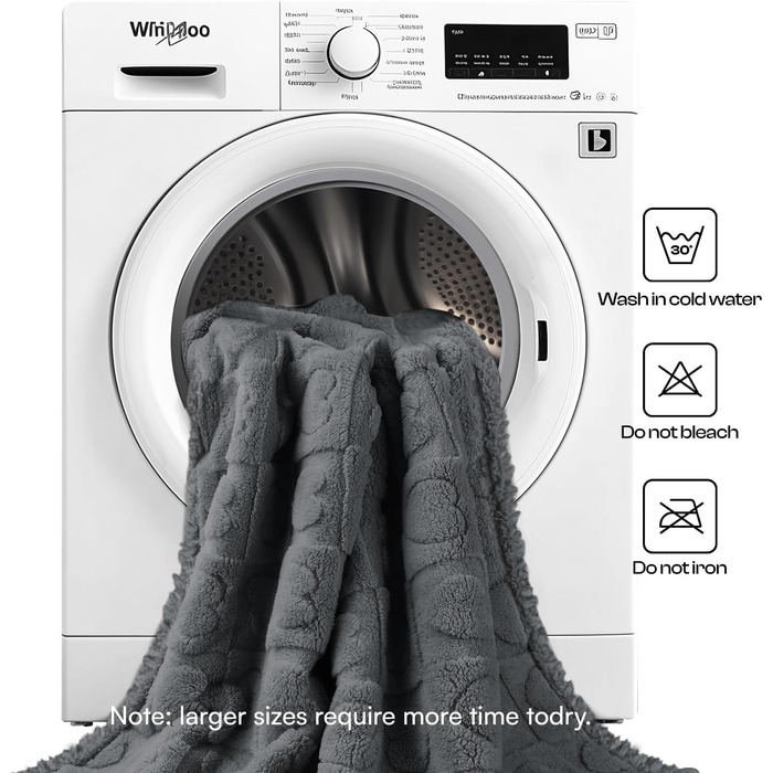 Водонепроникний коврик для собак Luciphia, великий (65x57 дюймів), м'який, пухнастий, з Sherpa-fleece, для захисту ліжка/дивану, з 3D-серцем, для собак середніх та великих порід