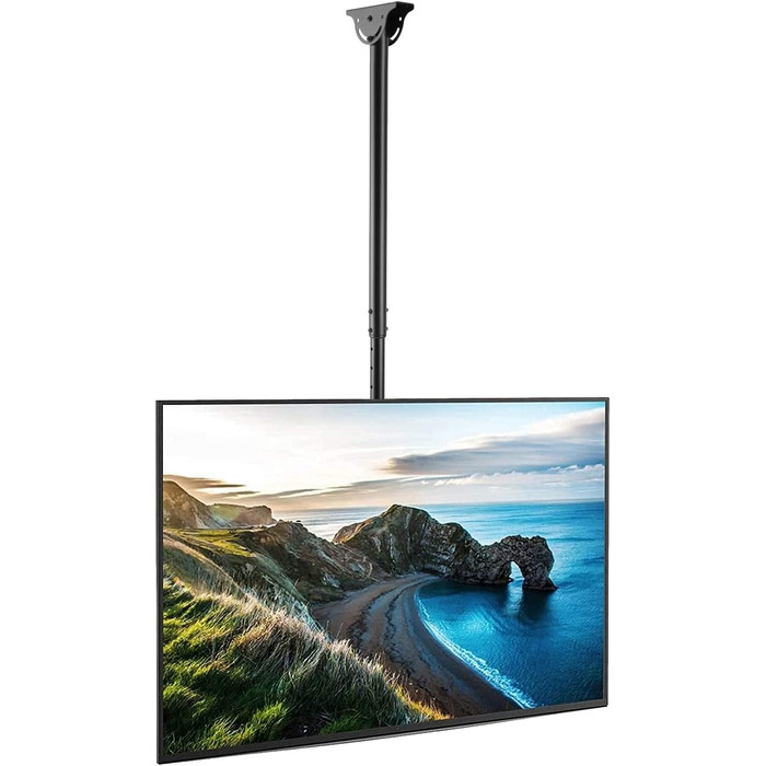 Телескопічний універсальний стельовий кронштейн Techly ICA-CPLB-944S для LED/LCD телевізорів 32-55 дюймів, регулювання висоти 81.8-139.7 см, чорний