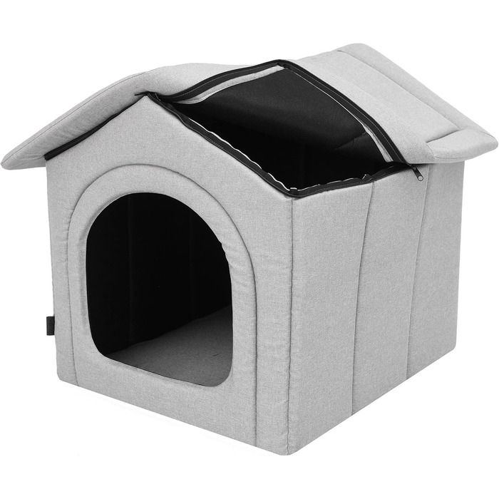 Будинок для собак та котів середнього розміру - Graphit, 60x55x60 см [R4 / XL] - Знімний дах, для дому
