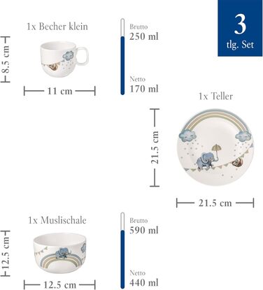 Набір дитячого посуду Villeroy & Boch Boho Kids: 4 шт. (вилка, ложка, ніж, ложкар), нержавіюча сталь, для дітей, безпечний, миється в посудомийній машині