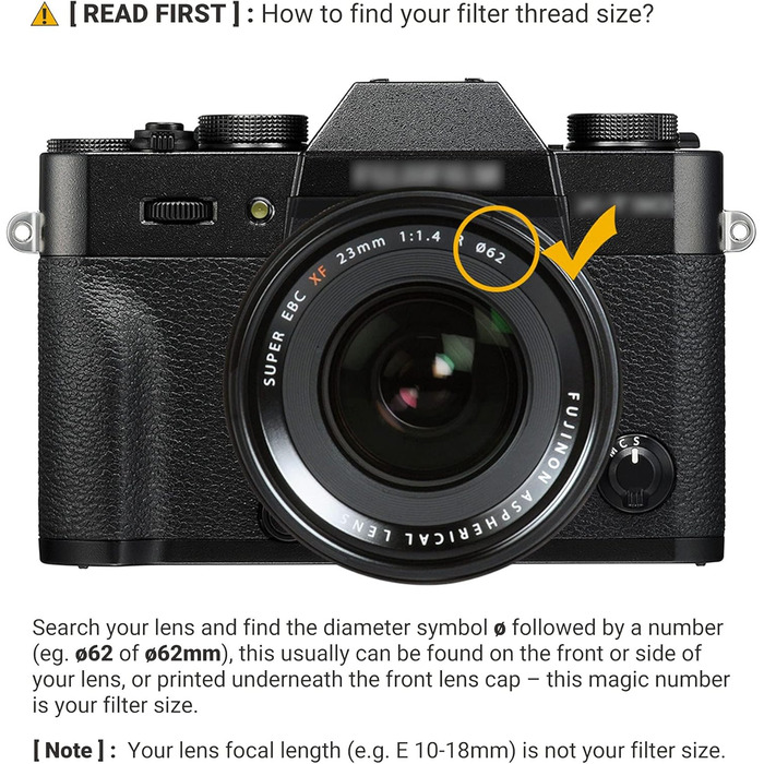 Графільтр PROfezzion Variable ND Filter (ND2-ND2000) 62mm - нейтральний фільтр для об'єктивів Sigma, Nikon, Fujifilm