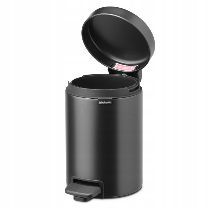 Сміттєвий кошик Brabantia NewIcon з педаллю, 3 л, графітовий