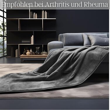 Електрична ковдра Steinborg з підігрівом, 180x130 см, 9 температурних режимів, таймер, пульт ДУ, прання 30°C