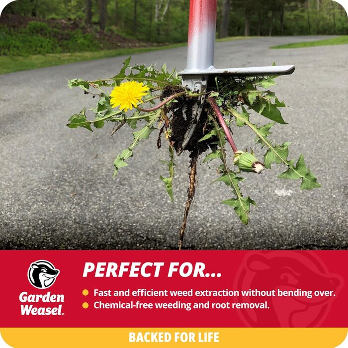 Інструмент для видалення бур'янів Garden Weasel WeedPopper 95204 Step & Twist, без хімікатів, легка очистка, стійкий до погодних умов і іржі