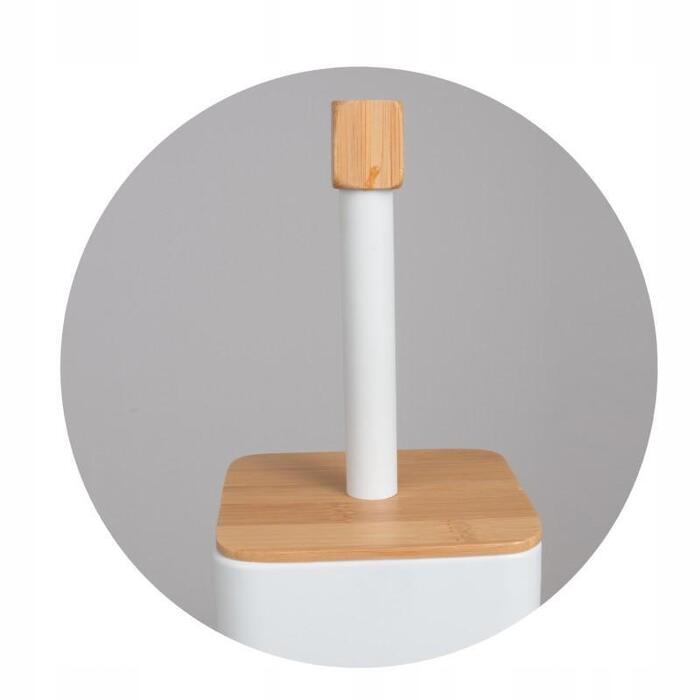 Набір для туалету Yoka Home (металевий, білий) з тримачем для паперу та йоржиком