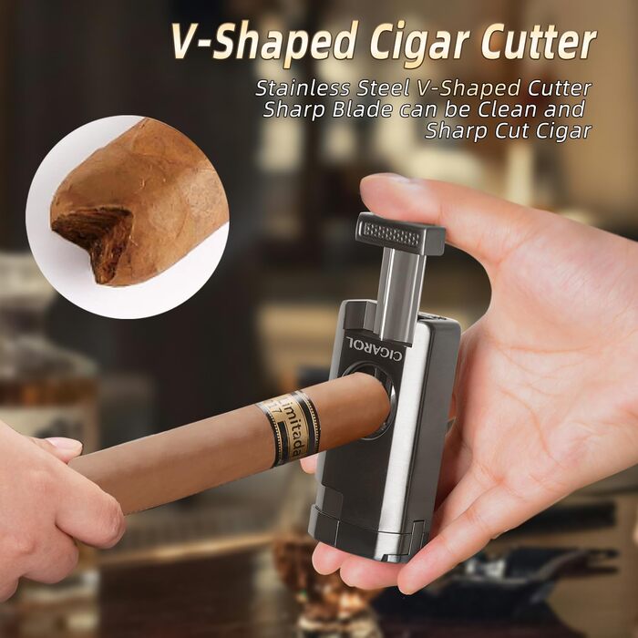 Чохол для сигар з натуральної шкіри, переносний вологозберегаючий гуморидор, для 6 сигар, подарунок для чоловіків (без сигар), темно-коричневий