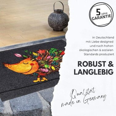 Килимок для взуття Salonloewe, антрацитовий, 30x100 см, вхідний, вузький, однотонний, праний, сауберлауфмат для коридору