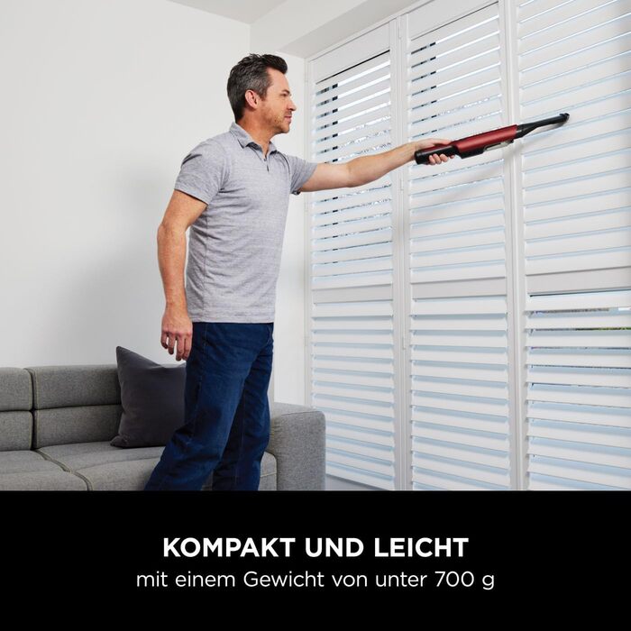 Shark WandVac 2.0 Бездротовий міні-пилосос, ручний, WV270EU. Компактний, легкий, з насадкою для щілин та універсальною насадкою. Час роботи: 15 хвилин, помаранчевий колір.