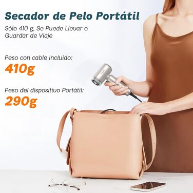 Золотистий фен Supgaliy з дифузором, іонізацією та 4 температурними режимами (1500W)