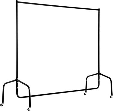 HOMCOM Clothes Rack Clothes Trolley Laundry Rack Rolling Wardrobe Clothes Stand (150 x 60 x 170 cm)