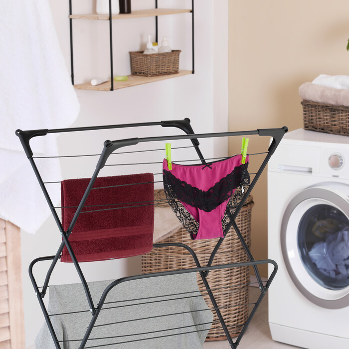 Relaxdays Folding Clothes Drying Rack