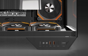Корпус для ПК DarkFlash DY470 ATX Midi Tower, 4 вентилятори, ігровий