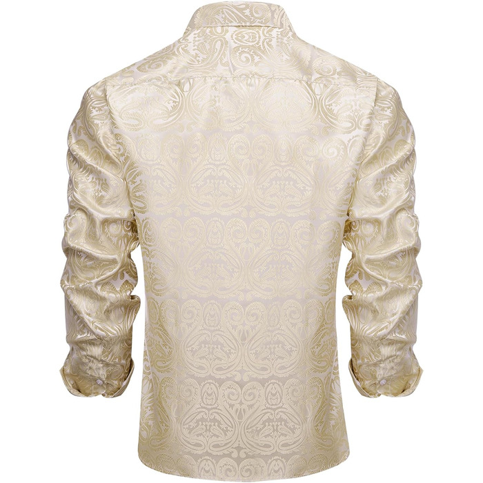 Набір аксесуарів для чоловіків DiBanGu: краватка-снуд, кишеньковий платок, запонки та кільце для краватки (3 шт., пісочний візерунок пейслі)