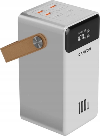 Потужний павербанк Canyon OnPower 610 60000 мАг 100 Вт, білий