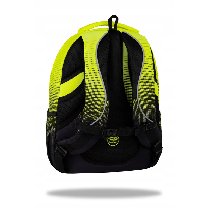 Багатофункціональний шкільний рюкзак CoolPack, чорний з жовтими та золотистими елементами, 29 л