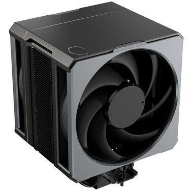 Cooler Master Hyper Hyoer 612 Apex: Повітряний кулер для CPU з чорним алюмінієвим покриттям, 4 теплові трубки, вентилятор MF120 Halo2 ARGB, підтримка LGA1700 & AM5, ARGB-виявлення, V2