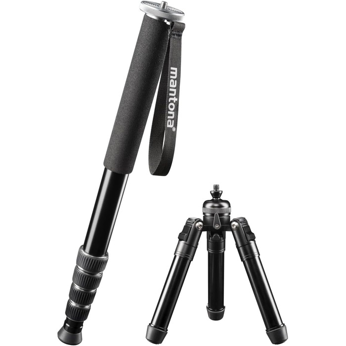 Штатив Mantona Dolomit Mono для відеозйомки з відеонежигою - стабілізація відео