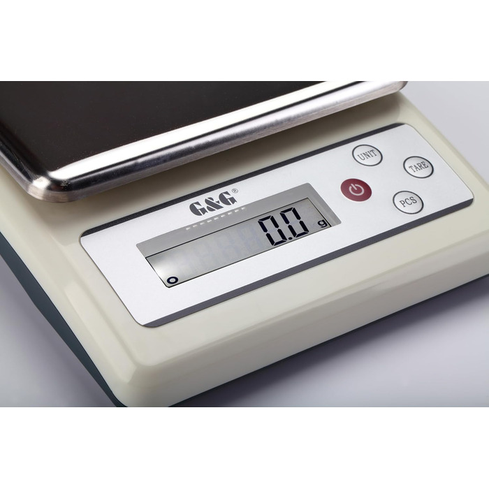 Кухонні ваги G&G KF6K: цифрова вага, 6 кг / 0.1 г, з автоматичним вимкненням, з живленням від мережі та батарейок
