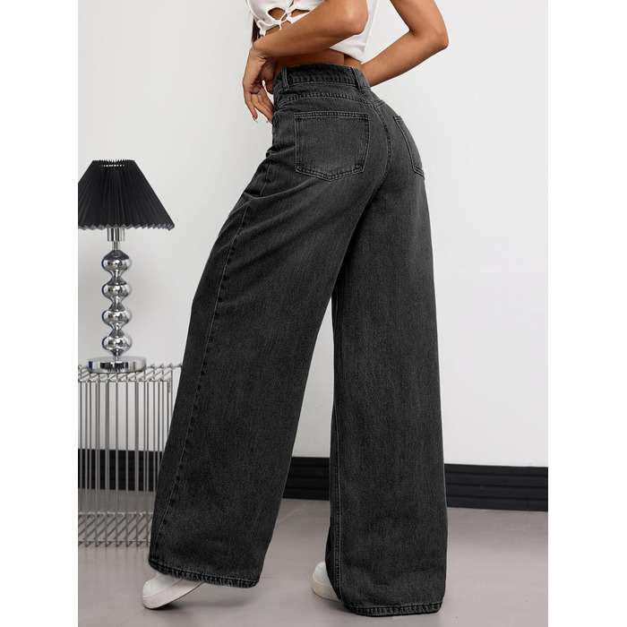 Джинси жіночі широкі Baggy Denim Y2K 90-ті Vintage Hip Hop чорні XL