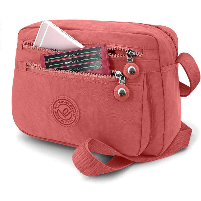 Сумка через плече жіноча та підліткова ekavale Koralle з водовідштовхувального нейлону