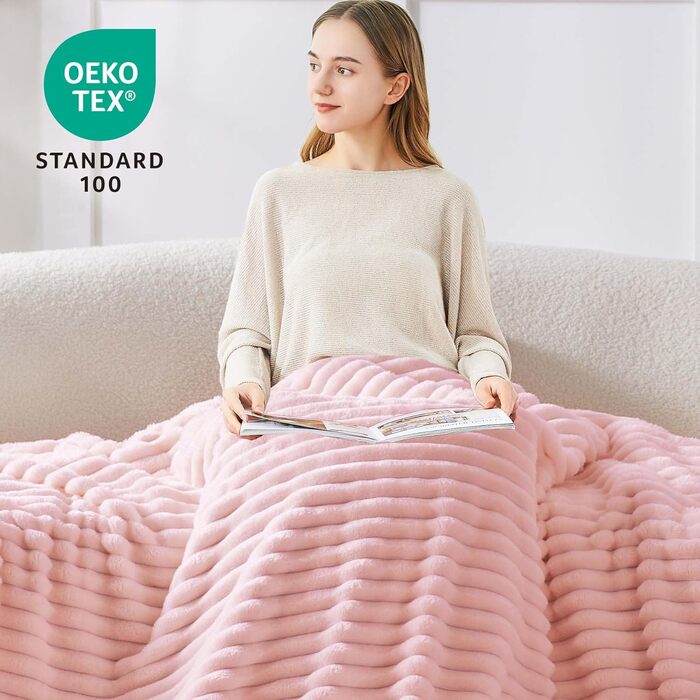 М'яка ковдра BEDELITE з фланелі, 125x150 см, чорна, для дивана, декору, кімнати