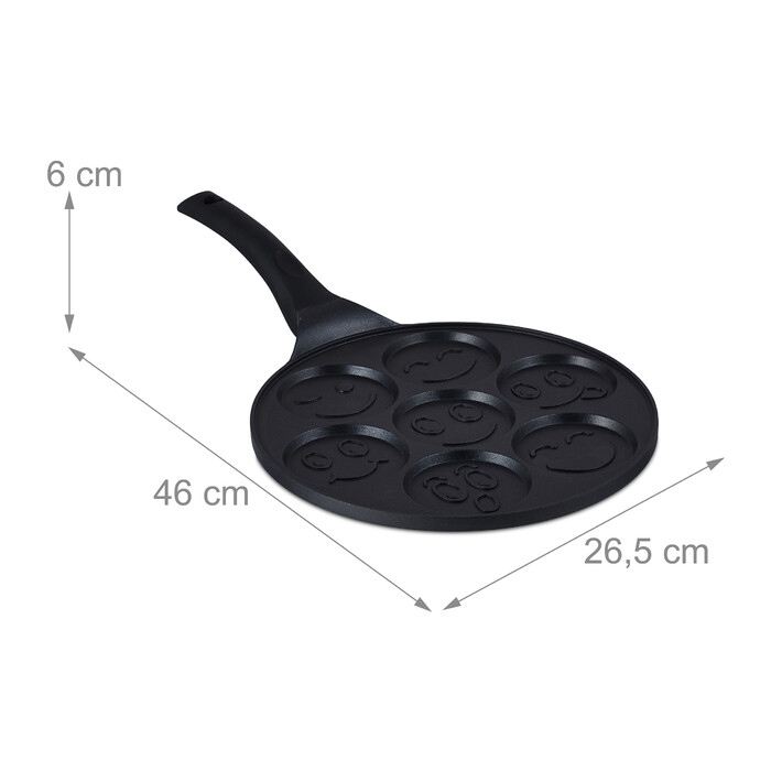 Relaxdays Pancake Pan with Faces