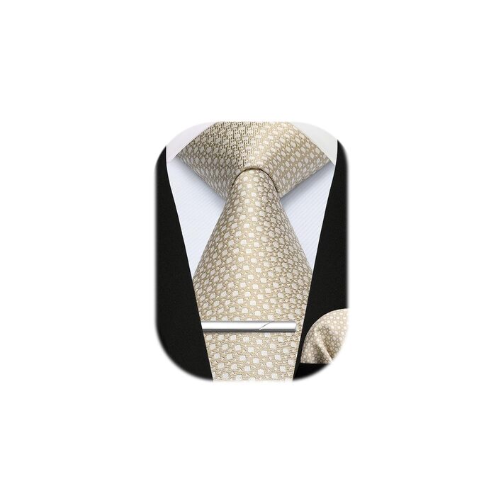 Набір краваток та нагрудних хустинок Enlision для чоловіків: краватка, нагрудна хустинка, краватоклип. Paisley, в клітинку. Для вечірок, весілля, бізнесу.