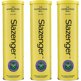 Slazenger Wimbledon Tennis Balls 12 Pack in Metal Can