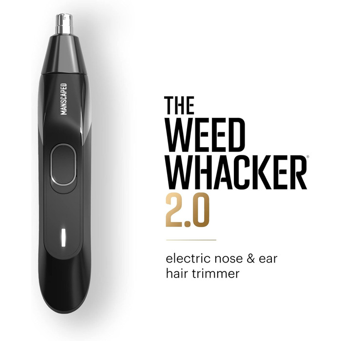 MANSCAPED® The Perfect Duo 4.0 Contains The Lawn Mower® 4.0 Waterproof Electric Groin Hair Trimmer and The Weed Whacker® 2.0 Nose & Ear Hair Trimmer