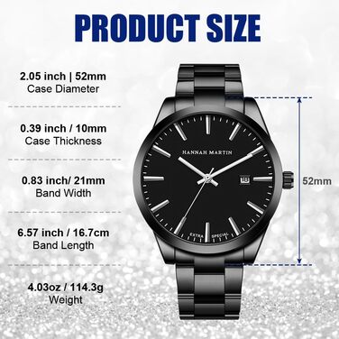 Годинник чоловічий OFF CUP з датою, кварцовий хронограф, водонепроникний, з нержавіючої сталі, для бізнесу та повсякденного носіння (білий)