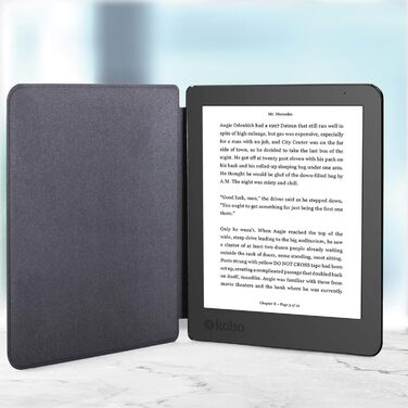 Чохол для Kobo Aura Edition 2: магнітний, тонкий, з авто-функцією сну/пробудження, чорний