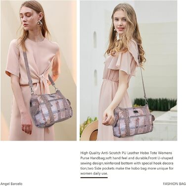 Стильна жіноча сумка-хобо Angel Barcelo Roomy Fashion з натуральної шкіри, темно-рожевого кольору