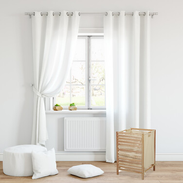 Relaxdays Laundry Basket Walnut Wood