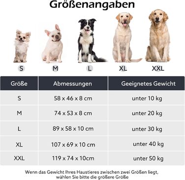 Крісло-ліжко для собак середніх порід, м'яке, знімне, нековзне, 74x53x8 см (L 58 x B 46 x H 8 см, сірий)