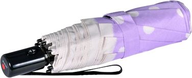 Сонцезахисний парасолька Knirps Duomatic Slim Renature Green (Dot Art Lavender)