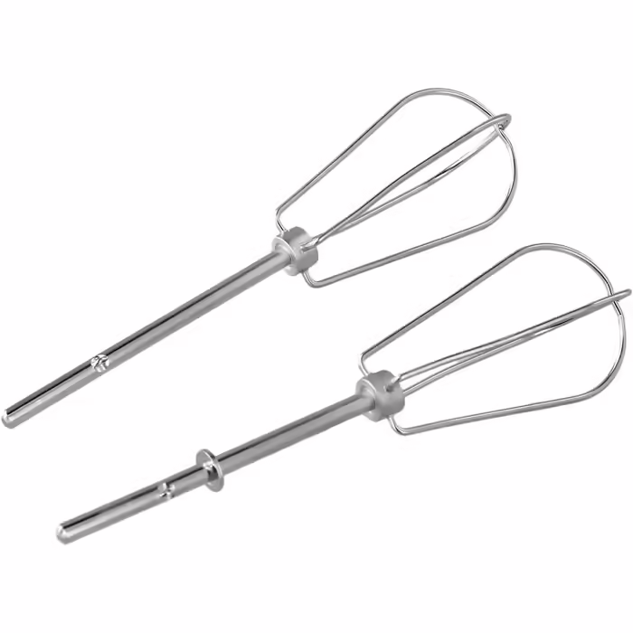Stainless steel wire whisk, 2-piece set. Whisk with four wires, compatible with electric hand mixers of the KHM series, compatible with KitchenAid.